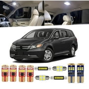 18 Piece Car Interior LED Lights Kit for Honda Odyssey 2011-2017 Interior LED Light Bulbs Packag Kit+ License Plate Light+ Install Tool